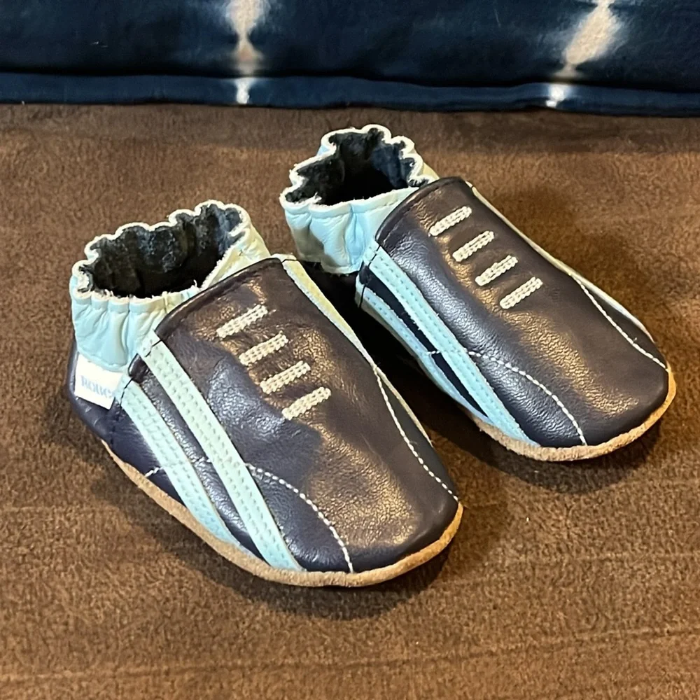 Robeez Baby Infant Shoes Sneakers new Boys Size 6-12 Months
